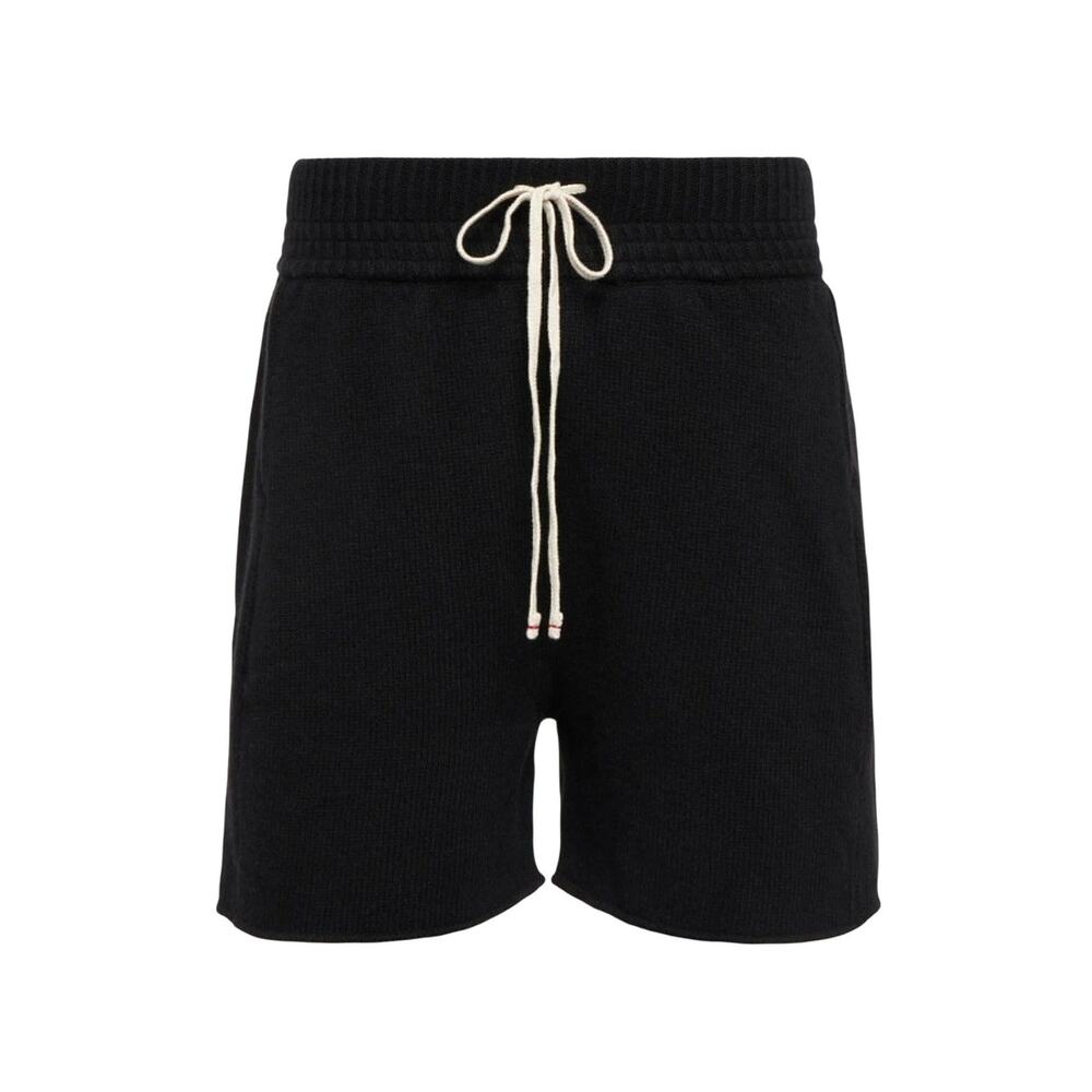 Les Tien Cashmere Yacht Shorts Jet Black size S Luxuriously Hand Knit in Italy